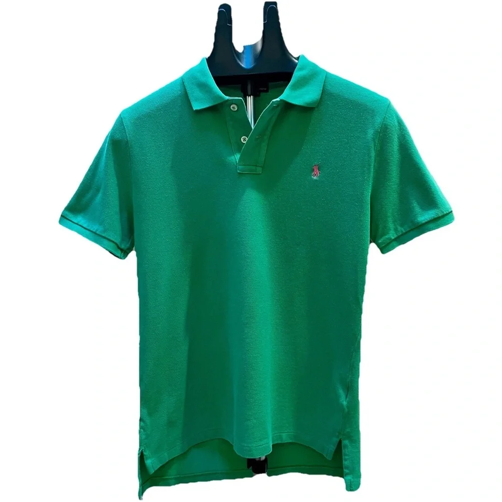 Polo Ralph Lauren Boys Green Short Sleeve Polo Shirt - Size L